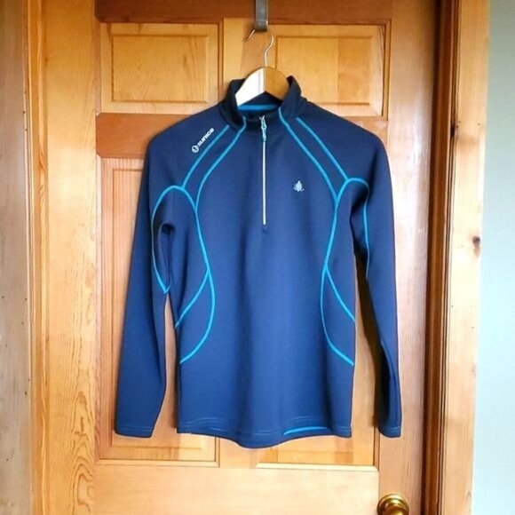 Sunice Sport Super Lite Fx Sz. L Gray 1/4 Zip Jacket w Colorful Seams - Picture 1 of 11